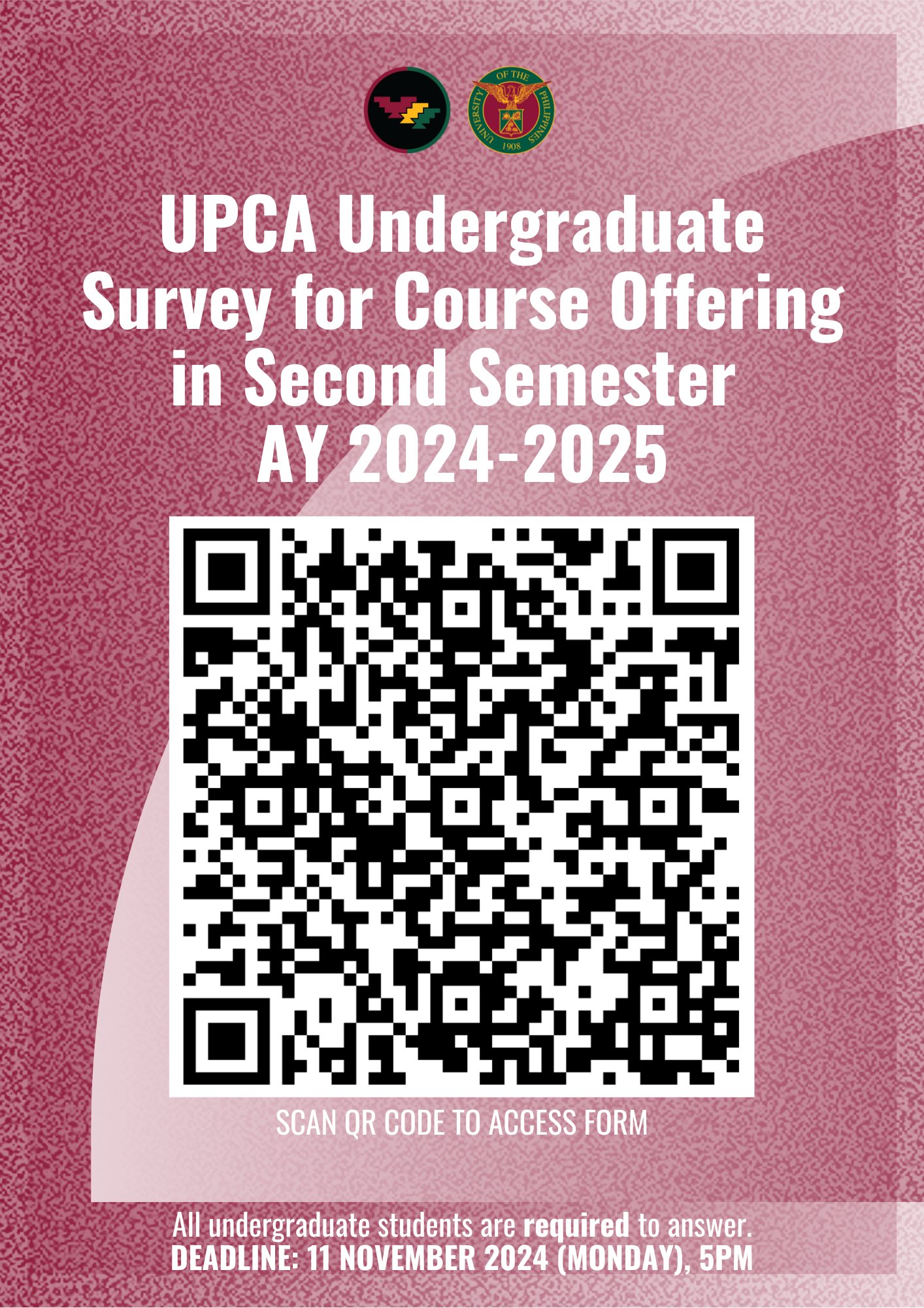 UPCA UNDERGRADUATE SURVEY FOR COURSE OFFERING IN FIRST SEMESTER AY 2024-2025