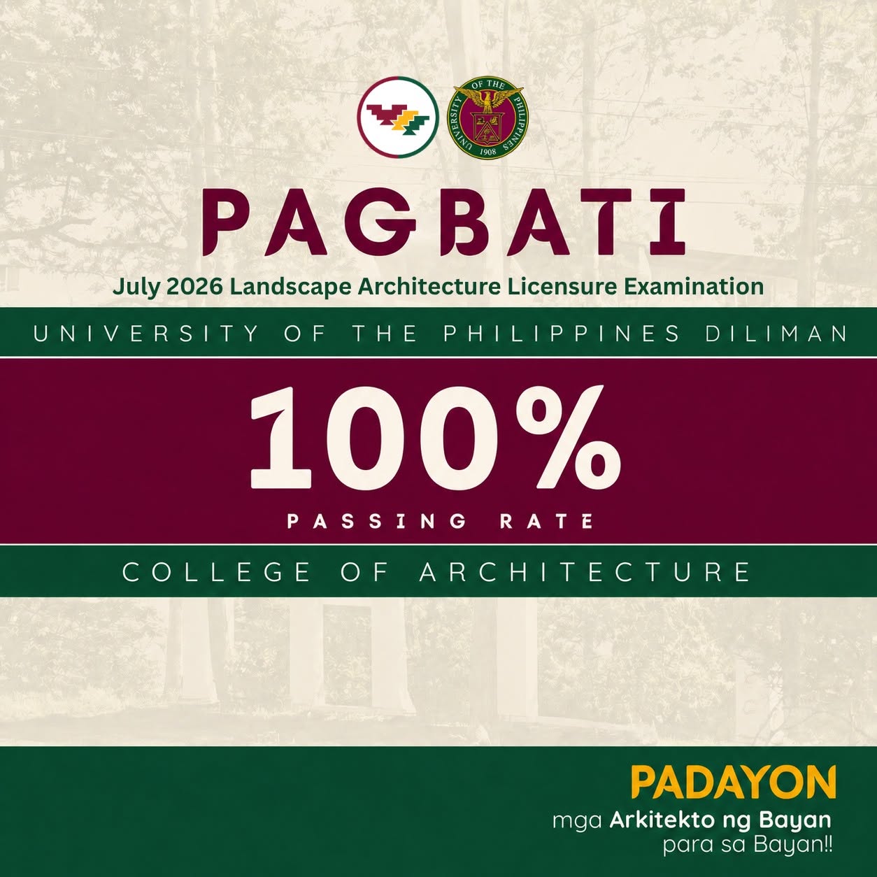 July 2026 Landscape Architecture Licensure Examination