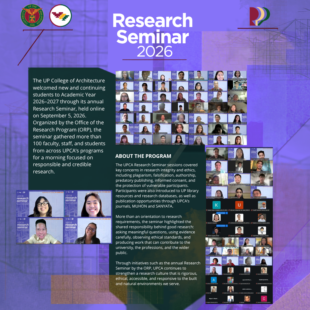 UPCA Research Holds Seminar for AY 2026–2027, Draws Over 100 Participants