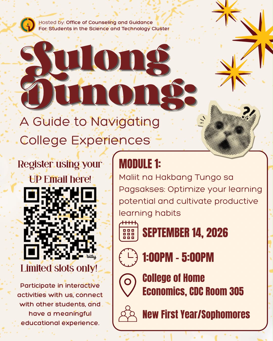 SULONG DUNONG: A Guide to Navigating College Experience
